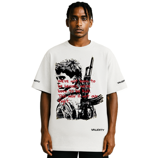 Validity Tee Born To Be Wild" 280GSM Unisex Dropped Shoulder T-shirt