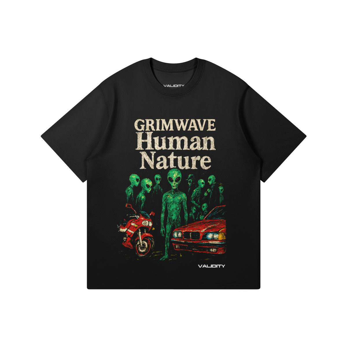 Validity Grimwave Human Nature 220GSM Unisex Regular Fit Crew Neck T-shirt