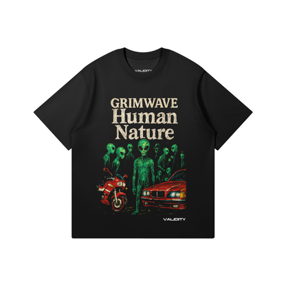 Validity Grimwave Human Nature 220GSM Unisex Regular Fit Crew Neck T-shirt