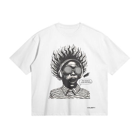 Validity Tee Grimwave Mind Control" 280GSM Unisex Boxy T-shirt