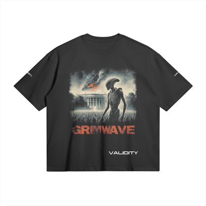Validity Tee Grimwave Alien Invasion" 280GSM Unisex Boxy T-shirt