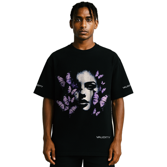 Validity Tee Butterfly Effect" 280GSM Unisex Dropped Shoulder T-shirt