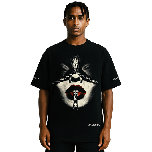 Validity Tee Silent Screams" 280GSM Unisex Drop shoulders T-shirt