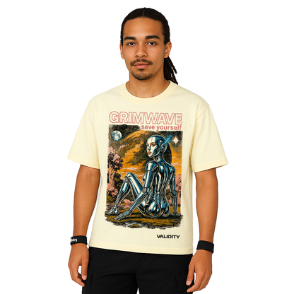 Validity Grimwave Save yourself. 220GSM Unisex Regular Fit Crew Neck T-shirt
